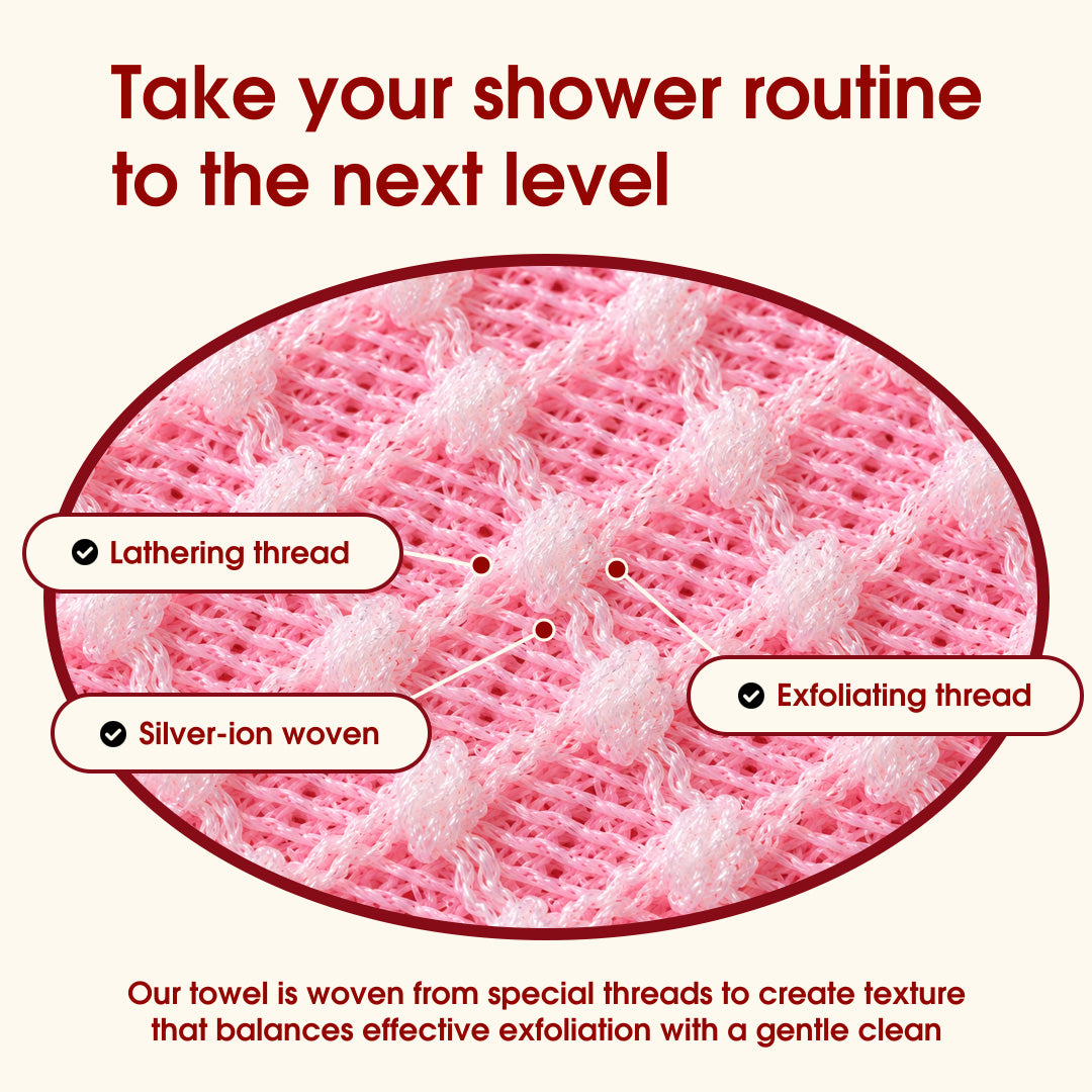 Softfolly Japanese Washcloth – Exfoliating Antibacterial Shower Towel