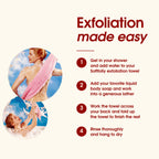 Softfolly Japanese Washcloth – Exfoliating Antibacterial Shower Towel