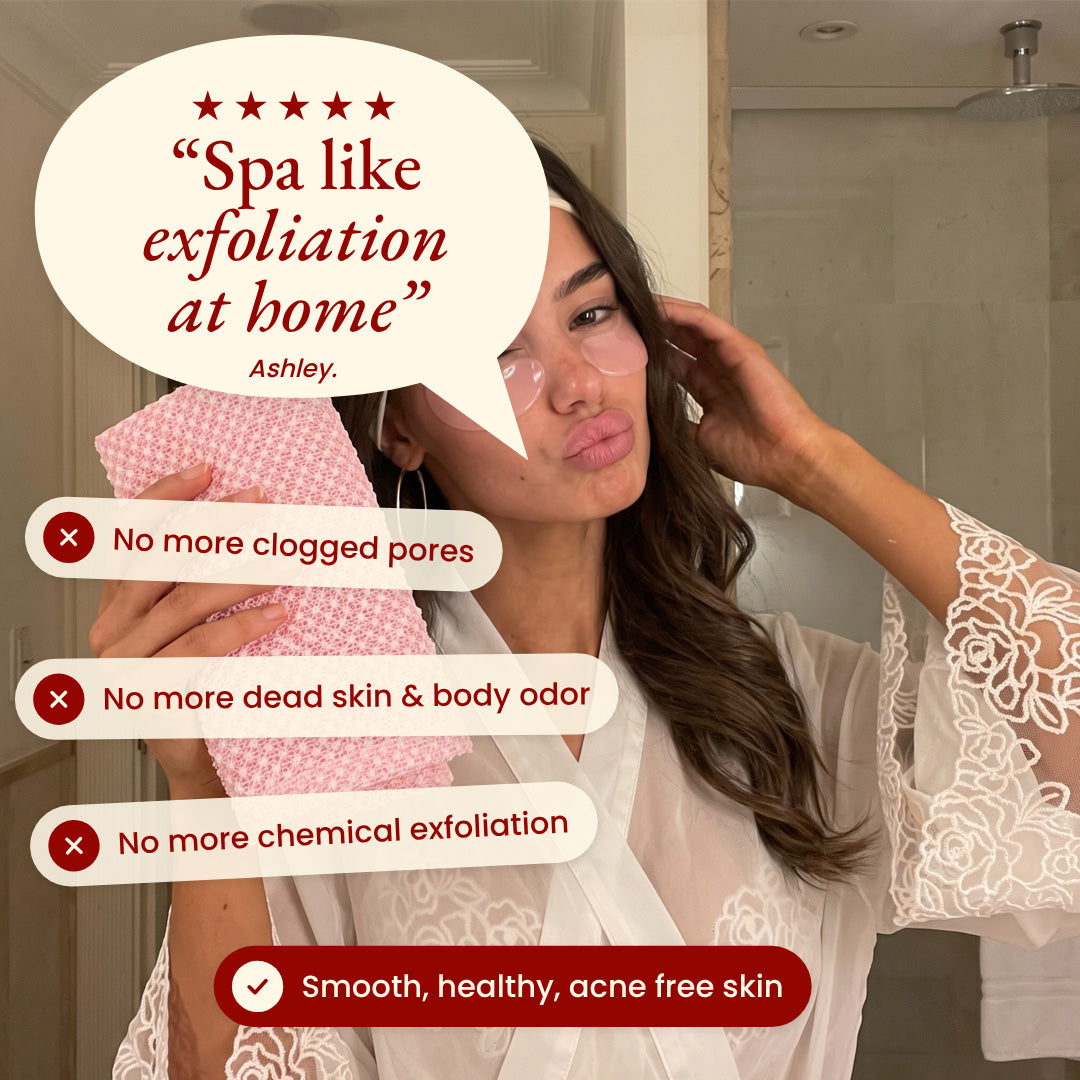 Softfolly Japanese Washcloth – Exfoliating Antibacterial Shower Towel